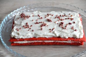 Пирожное "Красное и белое"