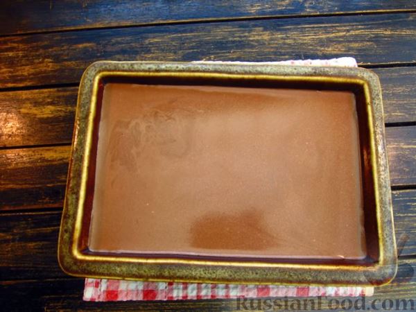 Сметанно-шоколадное желе