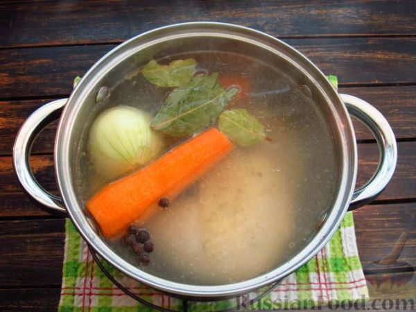 Суп «Рыжик» с жареной вермишелью (без зажарки)